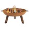 Sunnydaze 30 In Rustic Cast Iron Wood-Burning Fire Pit With Handles